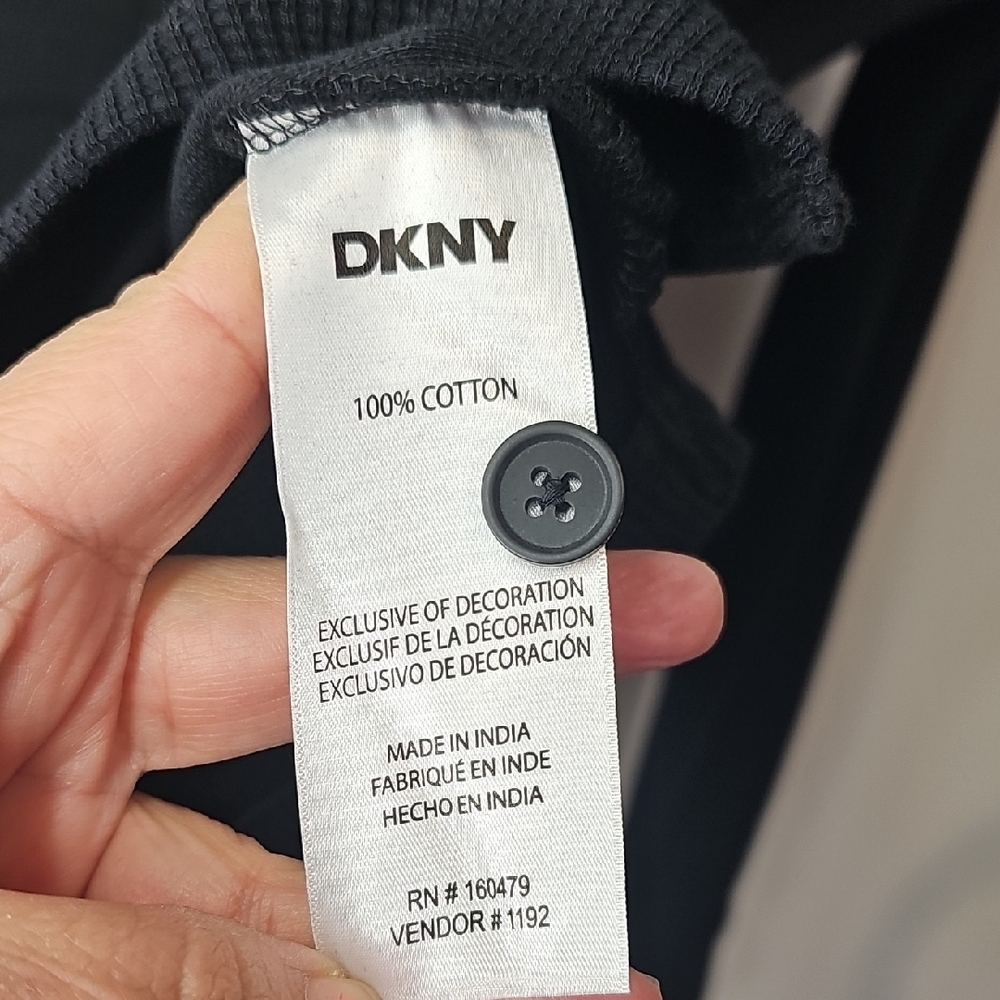 DKNY Charcoal Textured Shirt - Picture 7 of 9